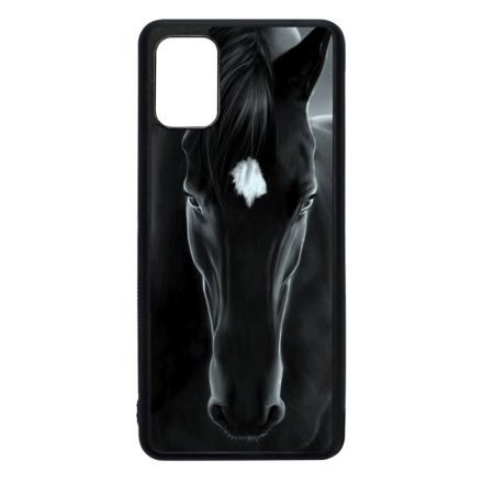lovas fekete ló Samsung Galaxy A51 fekete tok