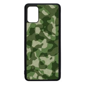 terepszin camouflage kamuflázs Samsung Galaxy A51 fekete tok