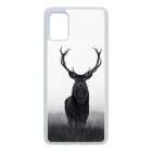szarvas szarvasos agancs őszi fehér Samsung Galaxy A51 fekete tok