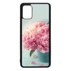 virágos tavaszi vintage rózsaszín rózsás Samsung Galaxy A51 átlátszó tok