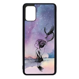 lufis kislány csajos galaxis galaxy Samsung Galaxy A51 fekete tok