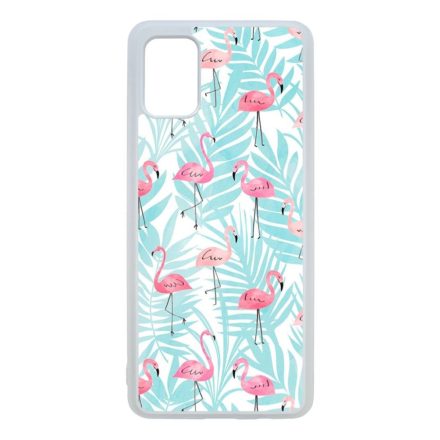 Flamingo Pálmafa nyár Samsung Galaxy A51 átlátszó tok