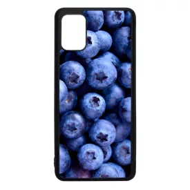 Áfonya kék Samsung Galaxy A51 fekete tok