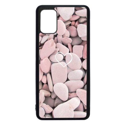 Tengerpart Kavicsok Szerelem Samsung Galaxy A51 fekete tok