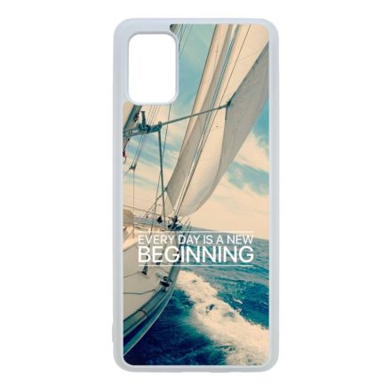 Minden nap egy új kezdet vitorlás tenger nyár Samsung Galaxy A51 átlátszó tok