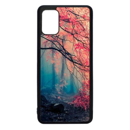 őszi erdős falevél természet Samsung Galaxy A51 fekete tok