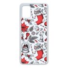 téli karácsonyi mintás textúra Samsung Galaxy A51 átlátszó tok