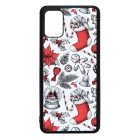 téli karácsonyi mintás textúra Samsung Galaxy A51 átlátszó tok