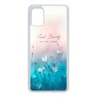 virágos tavaszi art Samsung Galaxy A51 átlátszó tok