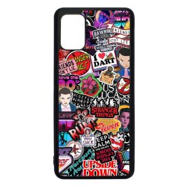 Stranger things matricabomba stickerbomb Samsung Galaxy A51 fekete tok