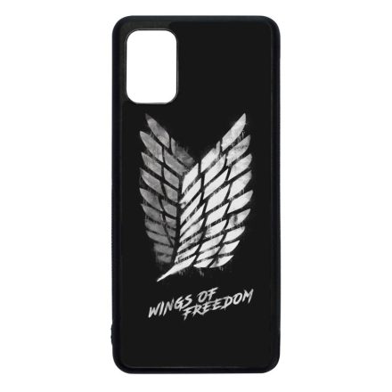 Wings of freedom Attack on titan aot Samsung Galaxy A51 fekete tok