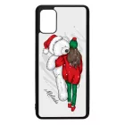 Kérd a neveddel - Lány & Maci - csajos karácsony Samsung Galaxy A51 tok