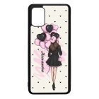 Kérd a Neveddel - Ballon Girl - Pink szerelem valentin napi Samsung Galaxy A51 tok