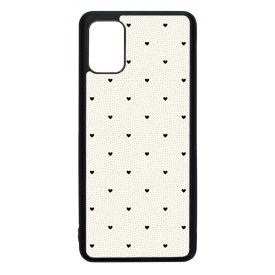 Elegáns szívecskés - CREAM - szives csajos Samsung Galaxy A51 tok