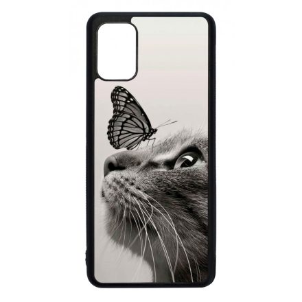 Cica és Pillangó - macskás Samsung Galaxy A51 tok