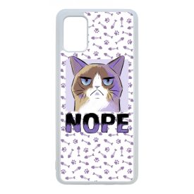 NOPE Cat Antisocial Antiszocialis Meno Trendi Samsung Galaxy A51 tok