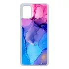 Blue Pink Gradient Ink kek rozsaszin marvanyos Samsung Galaxy A51 tok