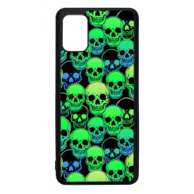 Green Skulls - Halloween Samsung Galaxy A51 tok