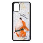 Cuki corgi kutyus - Téli mintás Samsung Galaxy A51 tok