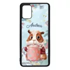 Kakaós hörcsög - Téli mintás Samsung Galaxy A51 tok