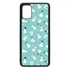 Cuki hóember mintás - Téli mintás Samsung Galaxy A51 tok