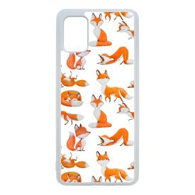 Rajzolt Róka mintás Samsung Galaxy A51 tok