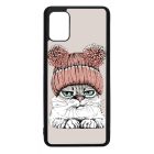 Cuki sapkás cica Samsung Galaxy A51 tok