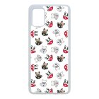 Cuki kávé és kutya mintás Samsung Galaxy A51 tok