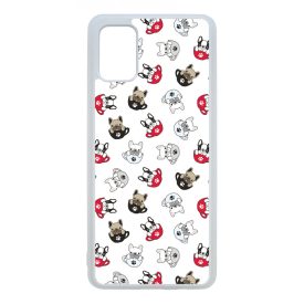Cuki kávé és kutya mintás Samsung Galaxy A51 tok
