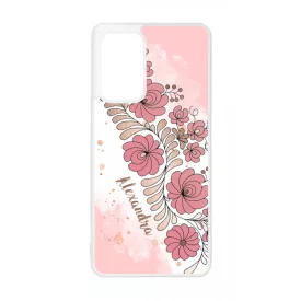 Kérd a neveddel - RoseGold Matyó magyar mintás hungarian folk Samsung Galaxy A52 / A52s tok