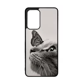 Cica és Pillangó - macskás Samsung Galaxy A52 tok