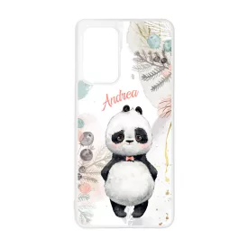 Édes kis Panda - Téli mintás Samsung Galaxy A52 tok