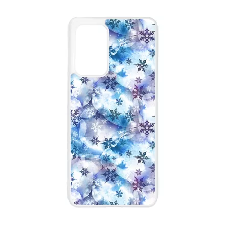 Téli Szépséges Hópihe mintás Samsung Galaxy A52 tok