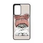 Cuki sapkás cica Samsung Galaxy A52 tok