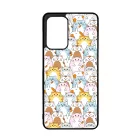 Tündéri Kawaii cica mintás Samsung Galaxy A52 tok