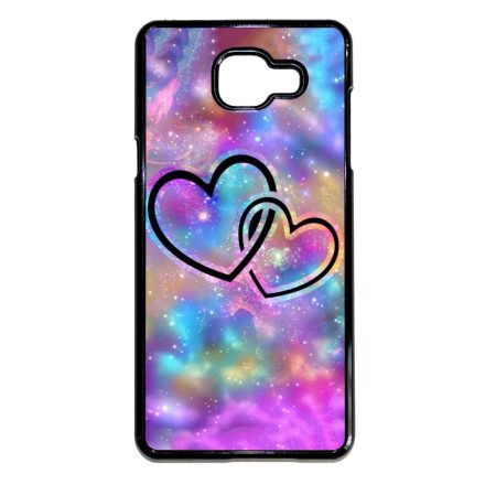 szerelem szerelmes szíves szivecskés hipster Samsung Galaxy A5 (2016) fekete tok