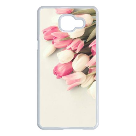 virágos tulipános tavaszi Samsung Galaxy A5 (2016) fehér tok