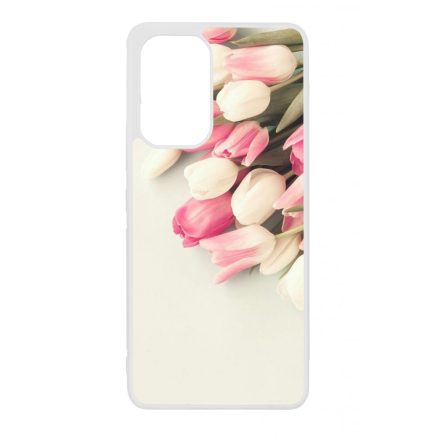 virágos tulipános tavaszi Samsung Galaxy A53 tok