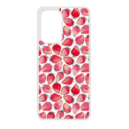 Strawberry BOOM - Eper mintás Samsung Galaxy A53 tok
