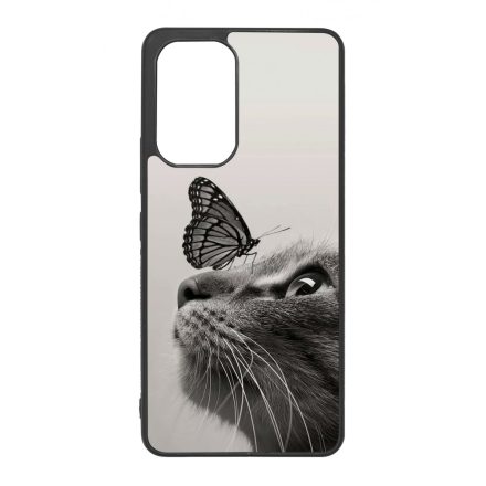 Cica és Pillangó - macskás Samsung Galaxy A53 tok