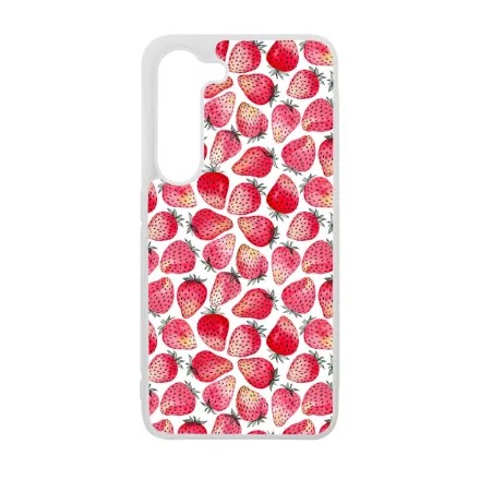 Strawberry BOOM - Eper mintás Samsung Galaxy A55 tok