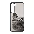 Cica és Pillangó - macskás Samsung Galaxy A55 tok