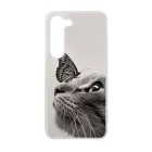 Cica és Pillangó - macskás Samsung Galaxy A55 tok