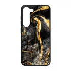 Luxury Golden Black marvanyos marvany mintas Samsung Galaxy A55 tok