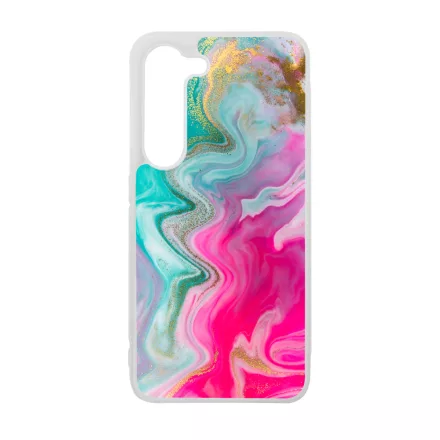 Pink gold Mixed Inks arany mintas marvanyos Samsung Galaxy A55 tok