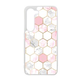 Geometric Rose Gold marvanyos marvany mintas Samsung Galaxy A55 tok