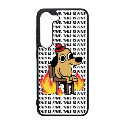 This is fine DOG kutyas meme Samsung Galaxy A55 tok