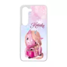 Unikornis és kávé - Téli mintás Samsung Galaxy A55 tok