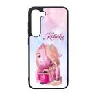 Unikornis és kávé - Téli mintás Samsung Galaxy A55 tok