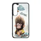 Kávés Maki - Téli mintás Samsung Galaxy A55 tok